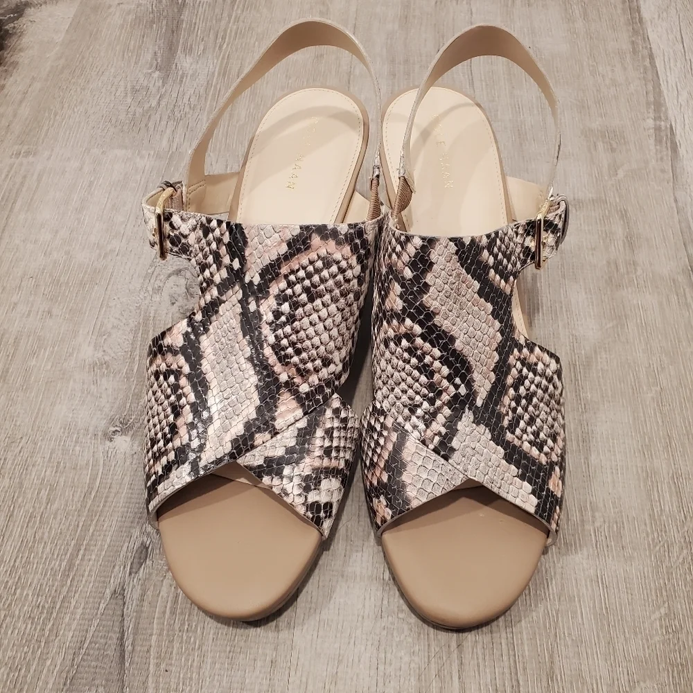 NEW Cole Haan Philomina Grand Snakeskin Wedge